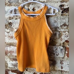 Old Navy Orange Ribbed Kids Tank Top